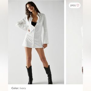 Free People Thea Mini dress in white